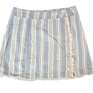 Jack by BB Dakota Blue Striped Skater Skirt